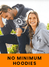 no minimum hoodies