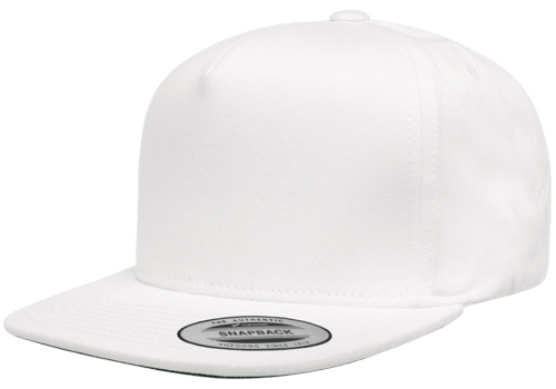 Yupoong 6007 Classics 5-Panel with Custom Twill Cotton Cap Embroidery Snapback